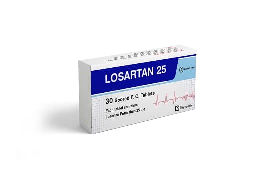 لوزارتان ۲۵ میلی گرم